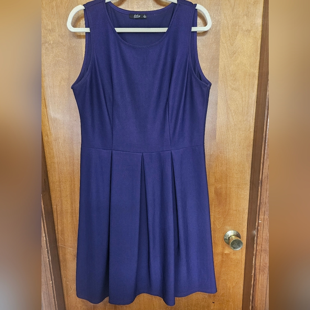 Lily Purple Sleeveless Dress